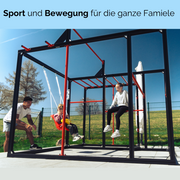 Klettergerüst für den Garten aus Metall (Family Cube)